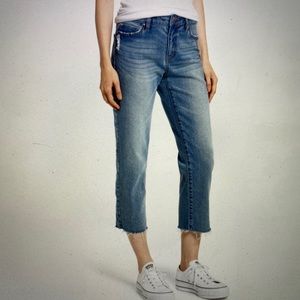 Prosperity jeans straight leg crop